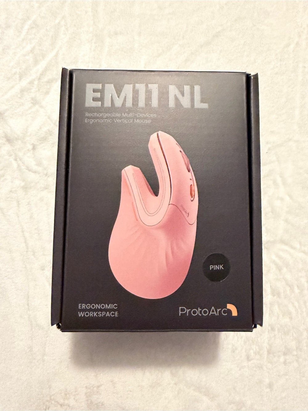 ProtoArc EM11 NL Ergonomic Vertical Mouse - Pink